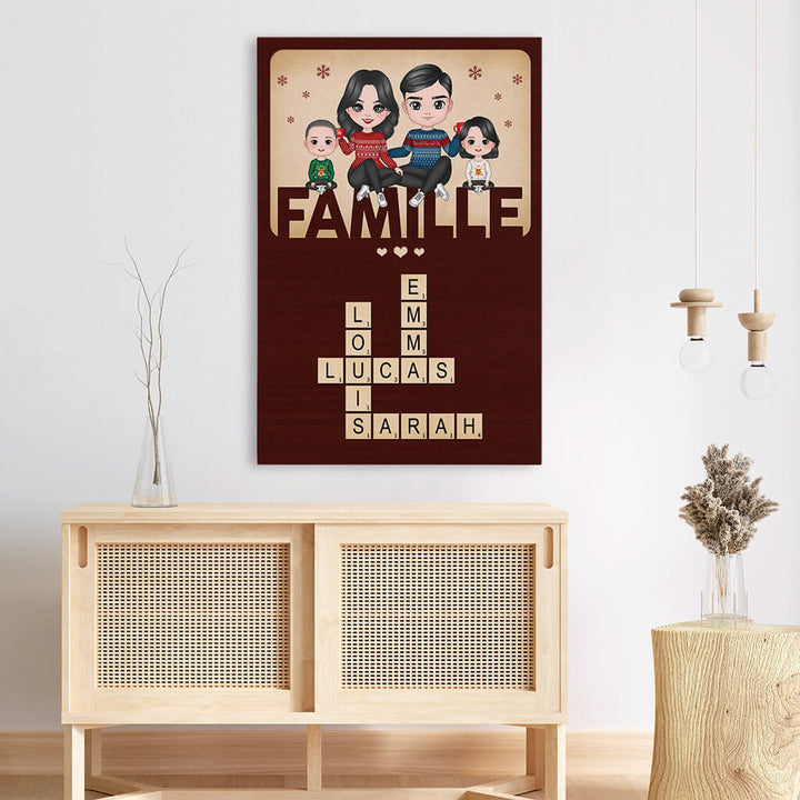 Toile Famille Personnalisée 