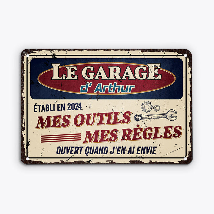 1. Installer une plaque garage personnalisée