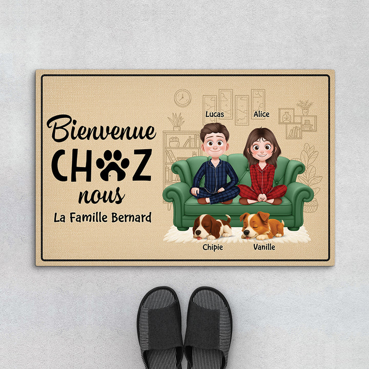 Paillasson Noël personnalisé femme