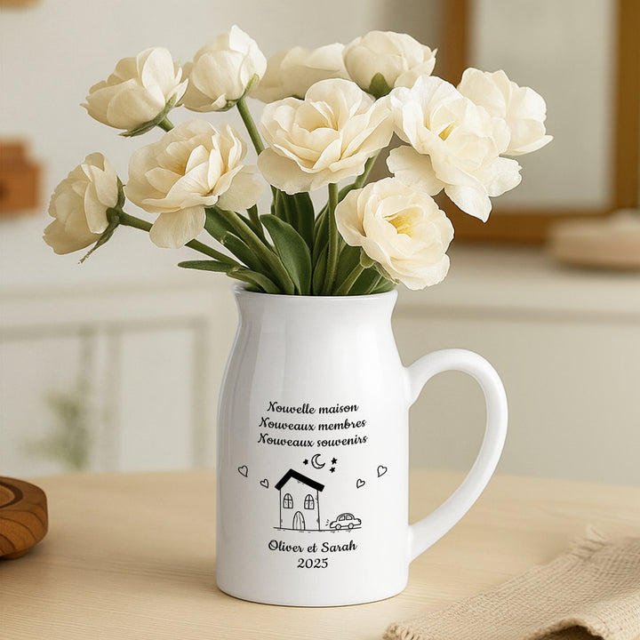 Vase personnalisé famille
